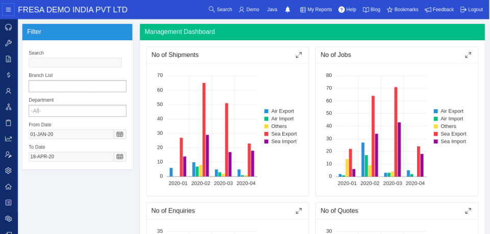 screenshot of Fresa XPress